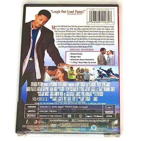 DVD: Hitch Movie with Will SmithNew and Sealed. - Picture 2 of 2